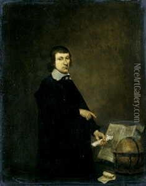 Der Geograph. Oil Painting - Isaac Luttichuys