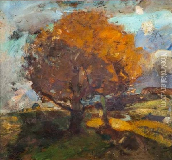 The Tree Oil Painting - William Mouncey