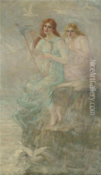 The Sirens Oil Painting - Frederick Stuart Church