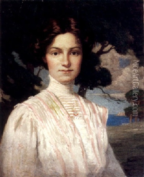Portrait Of A Lady Oil Painting - Norwood Hodge Macgilvary