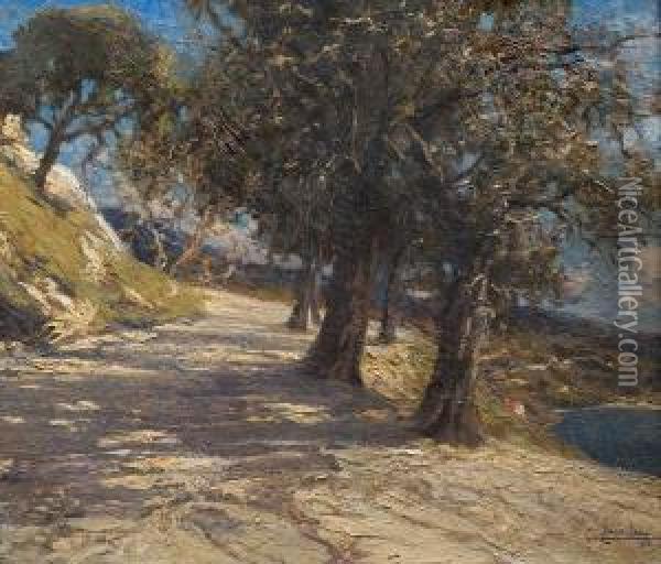 Camino Oil Painting - Ludovico Cavaleri