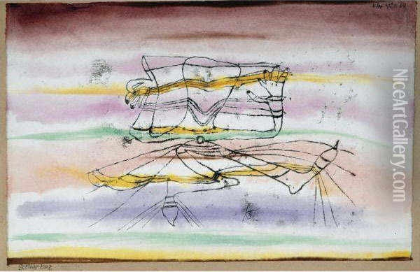 Schleiertanz (veil Dance) Oil Painting - Paul Klee