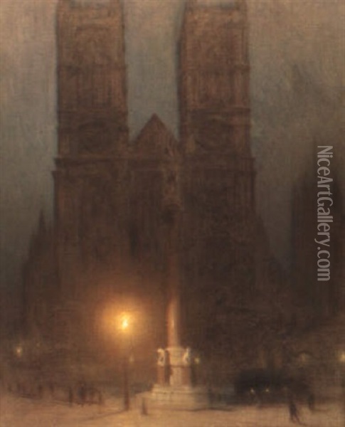 Westminster Abbey Oil Painting - Arthur Hacker