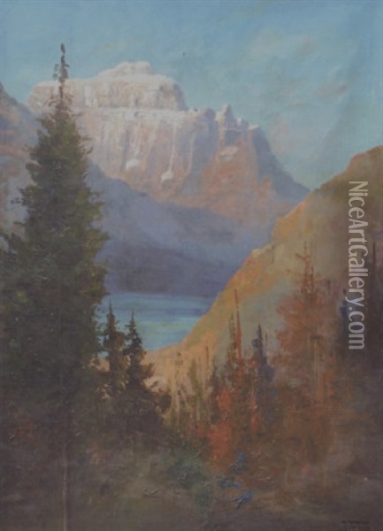 Glacier Landscape Oil Painting - John Fery