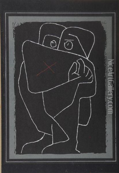 Two Screenprints Oil Painting - Paul Klee