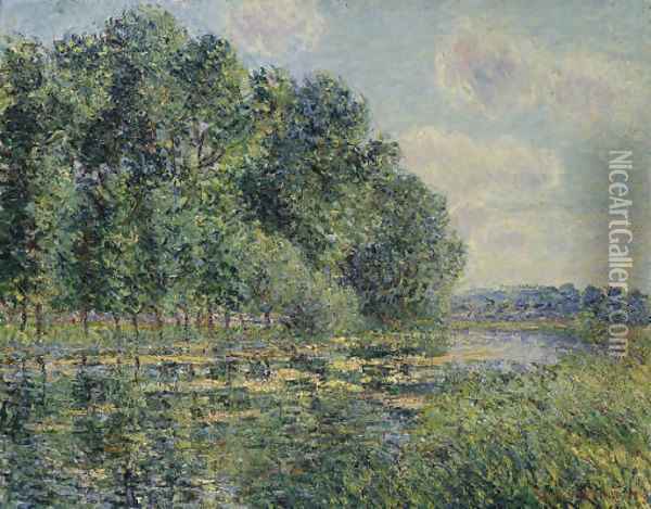 Les bords de l'Eure en ete Oil Painting - Gustave Loiseau