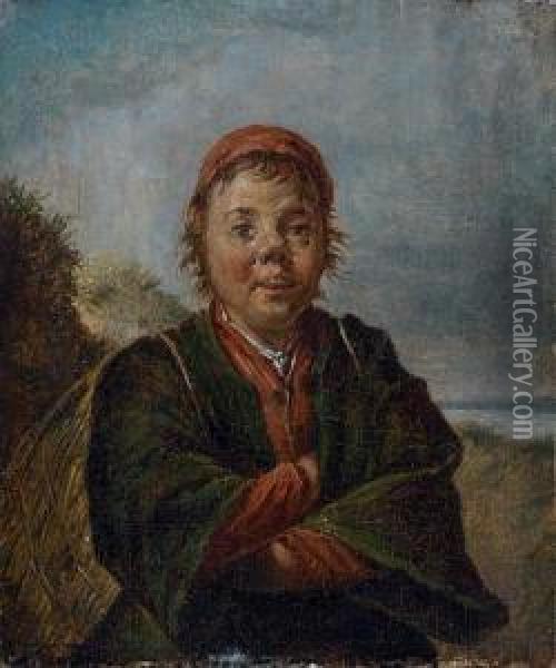 Jeune Pecheur Oil Painting - Frans Hals