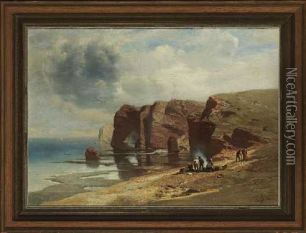 An Der Bretonischen Kuste Oil Painting - Charles Hoguet