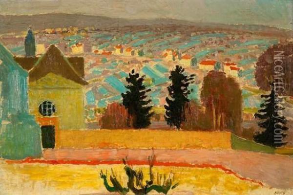 La Terrasse A Fiesole Oil Painting - Maurice Denis