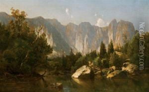 Cathedral Rocks - Yosemite Oil Painting - Paul Weber