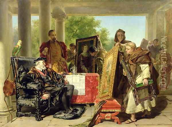Charles V 1500-58 at the Monastery of Yuste Oil Painting - Alfred Elmore