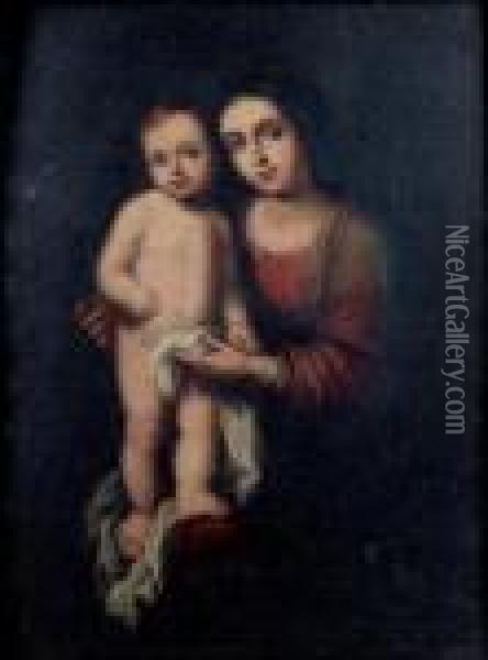 Vierge A L'enfant Oil Painting - Bartolome Esteban Murillo