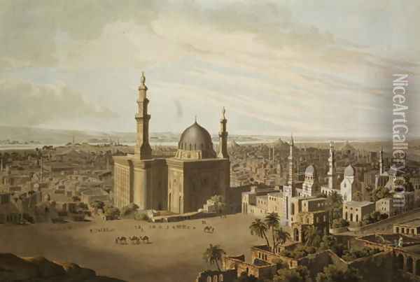 View of Grand Cairo, engraved by Daniel Havell 1785-1826 1809 Oil Painting - Henry Salt
