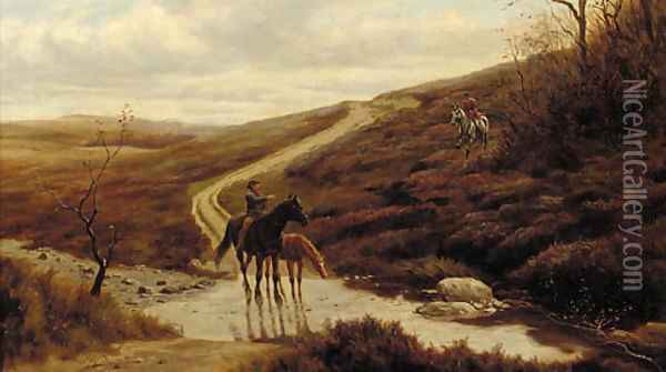 Giving directions Oil Painting - Alfred Charles Havell