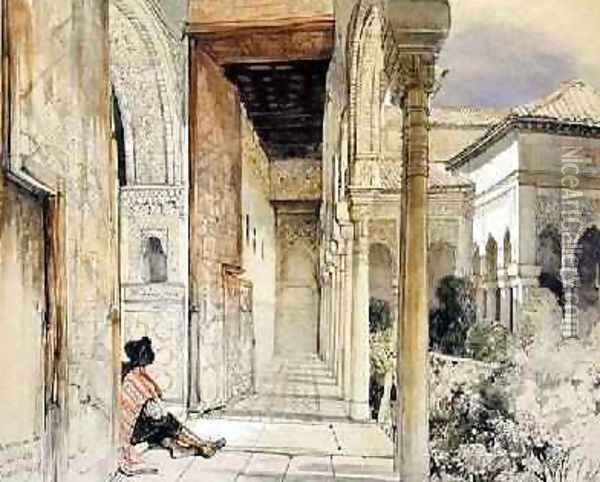 Entrance to the Hall of Abencerrajes Oil Painting - John Frederick Lewis