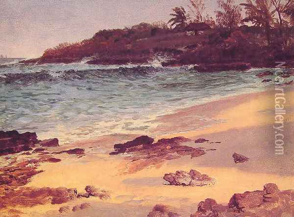 Bahama Cove Oil Painting - Albert Bierstadt