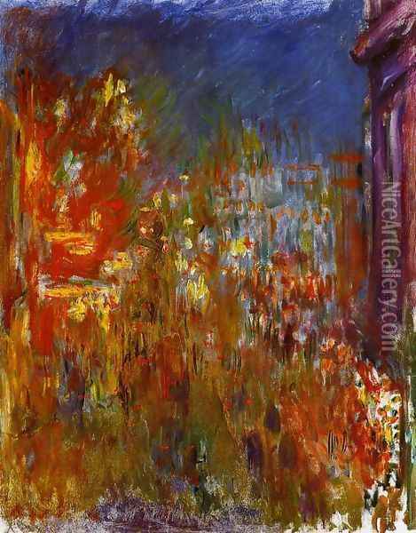 Leicester Square At Night Oil Painting - Claude Oscar Monet