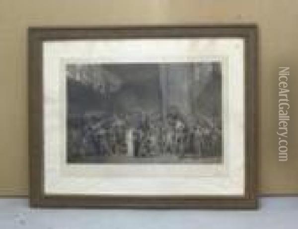 Le Serment Du Jeu De Paume Oil Painting - Jacques Louis David