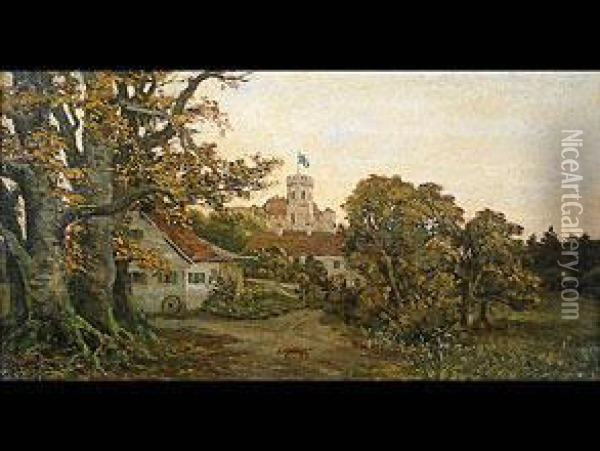 Burgschloss Der Wittelsbacher Oil Painting - Anton Zwengauer