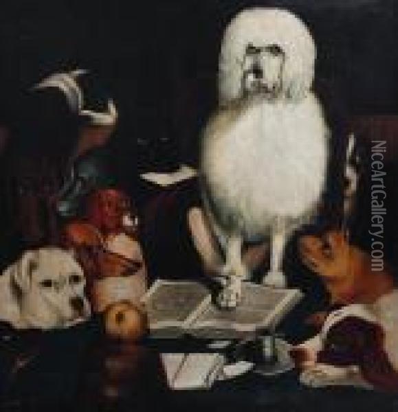 Laying Down The Law Oil Painting - Landseer, Sir Edwin