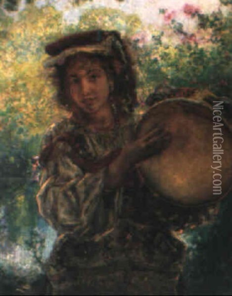 Tanzende Zigeunerin Oil Painting - Anton Romako