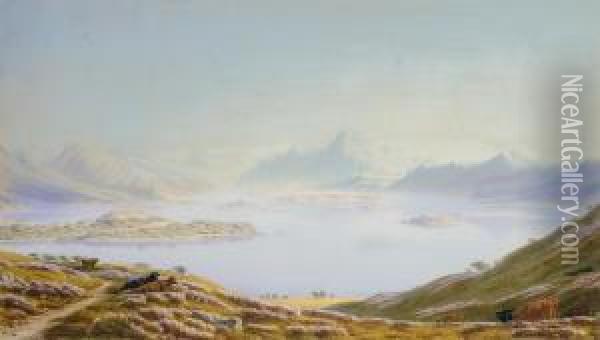 Loch Lomond From Balloch Oil Painting - William Turner