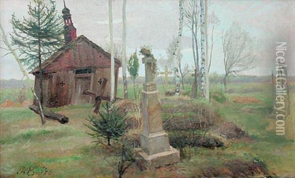 Pejzaz Oil Painting - Boleslaw Bujko