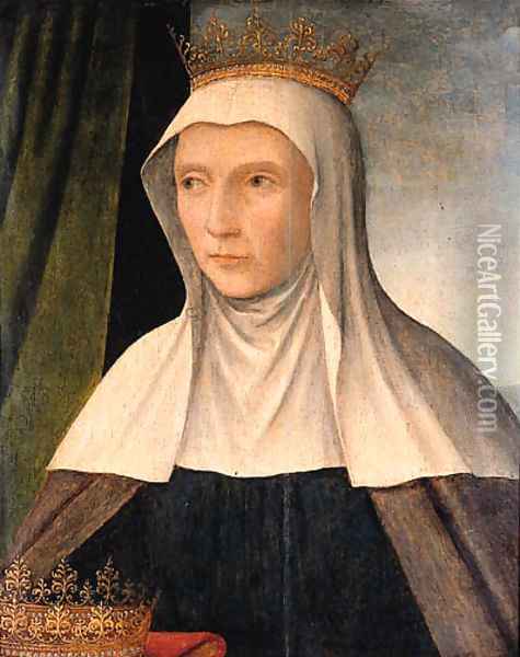 Saint Elisabeth of Hungary (1207-1231) Oil Painting - School Of Antwerp