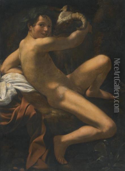 Saint John The Baptist Oil Painting - Michelangelo Merisi Da Caravaggio