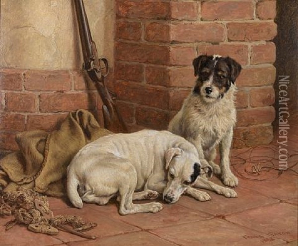 The Gamekeepers Companions Oil Painting - Frank Paton