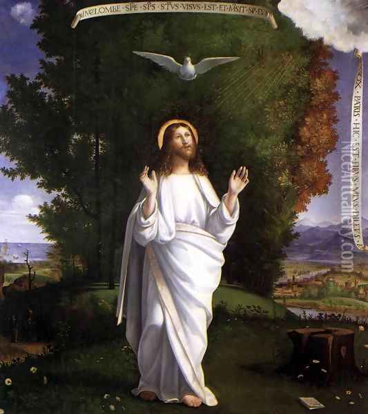 Transfiguration Oil Painting - Andrea Previtali