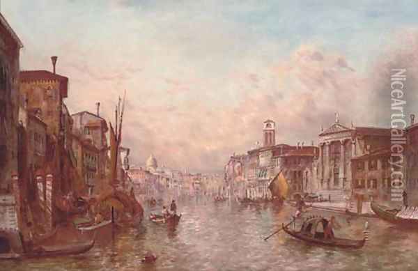 The Grand Canal, Venice 6 Oil Painting - Alfred Pollentine
