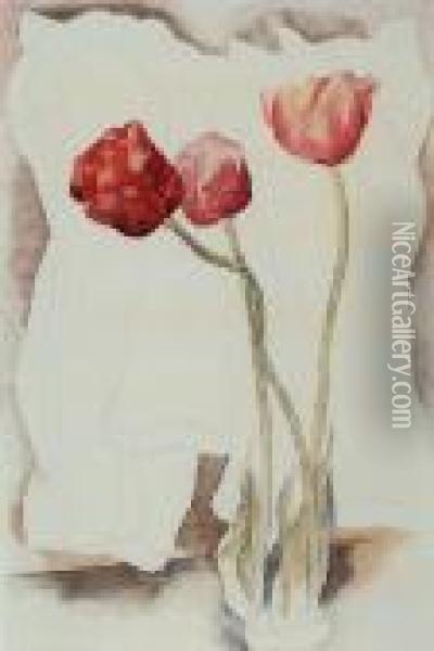 Tulips Oil Painting - Charles Demuth