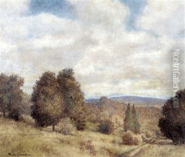The Drowsing Valley Oil Painting - Francis Hans Johnston