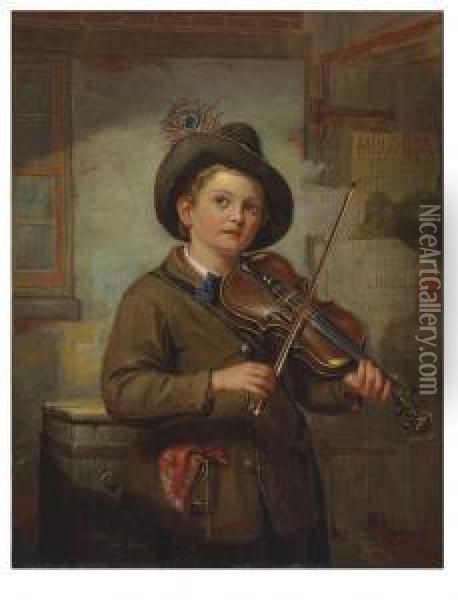 Musical Appeal Oil Painting - Walter Shirlaw