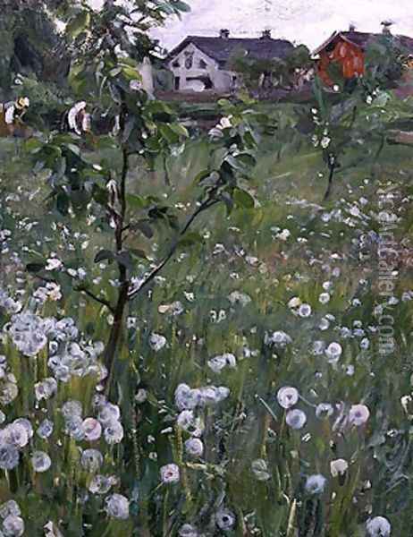 Dandelions Oil Painting - Anders Zorn
