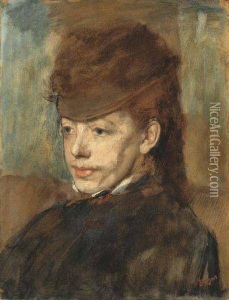 Mademoiselle Malo Oil Painting - Edgar Degas
