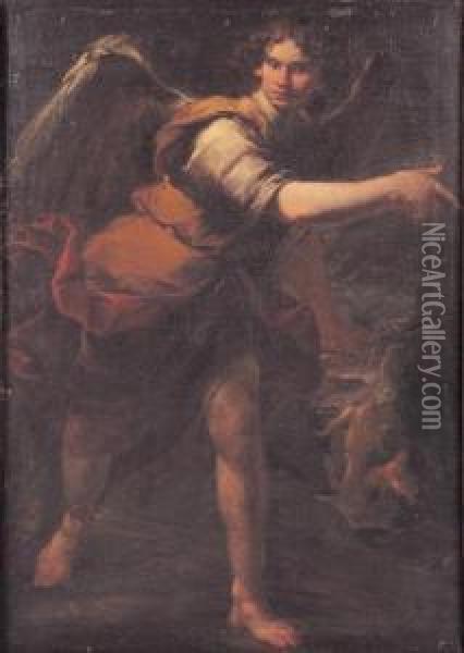 L?arcangelo Raffaele Oil Painting - Giocchino Assereto