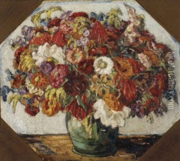 Bouquet Of Flowers Oil Painting - Alexandre Altmann