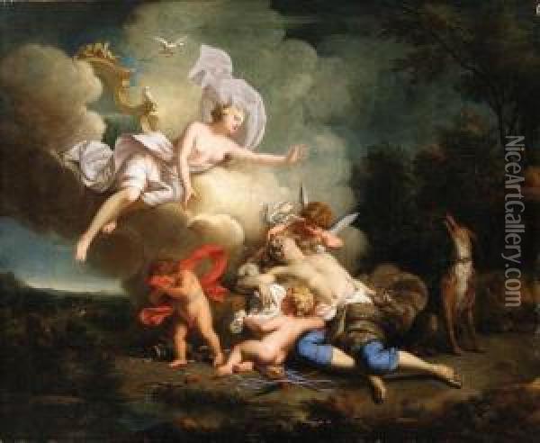 The Death Of Adonis Oil Painting - Jean-Baptiste Nattier