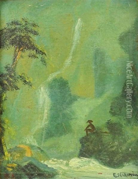 Mountain Landscape Oil Painting - Louis Michel Eilshemius