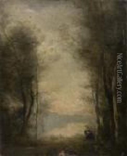 Paisaje Oil Painting - Jean-Baptiste-Camille Corot
