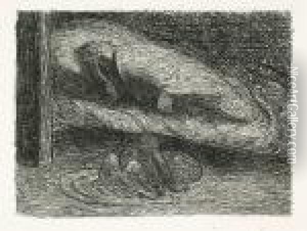 Der Mude; Lugt Sturme Lugt Oil Painting - Ernst Barlach