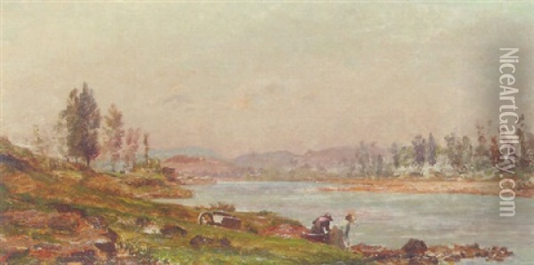 A Summer Day In The Loire Oil Painting - Charles Joseph Beauverie
