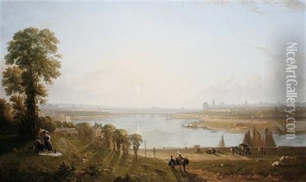 Paris From Chaillot Oil Painting - Hume Lancaster