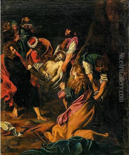 Entierro De Cristo Oil Painting - Federico Fiori Barocci