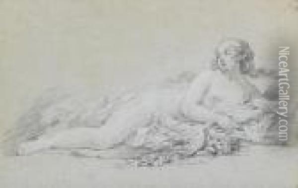 Venus Reclining With Two Doves Oil Painting - Francois Boucher