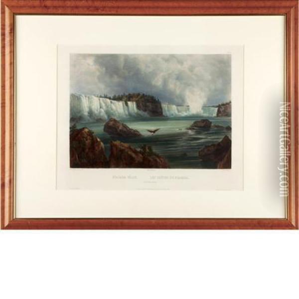 Niagara Falls Oil Painting - Karl Bodmer