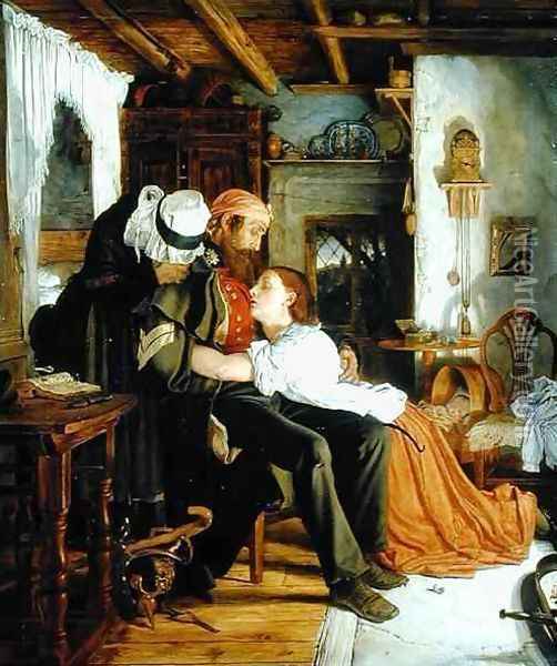 Home, c.1856 Oil Painting - Sir Joseph Noel Paton