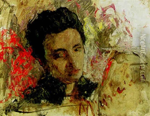 Portrait Of A Gentleman Oil Painting - Antonio Mancini